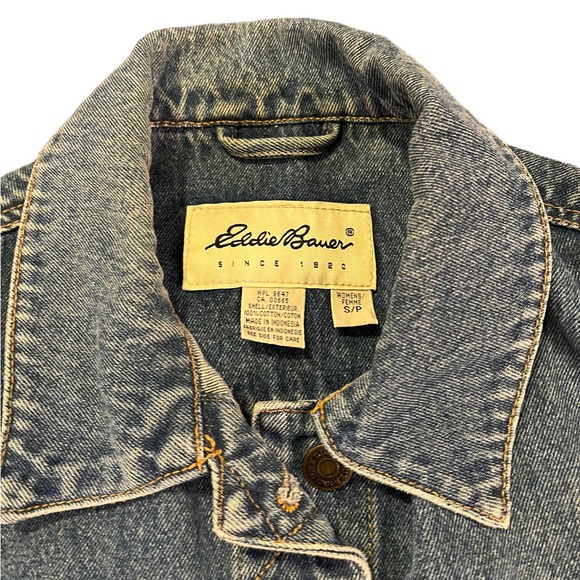 Eddie Bauer Denim Button Up Vest | Women's S - Picture 3 of 6